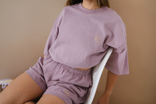 Short aura dusty rose