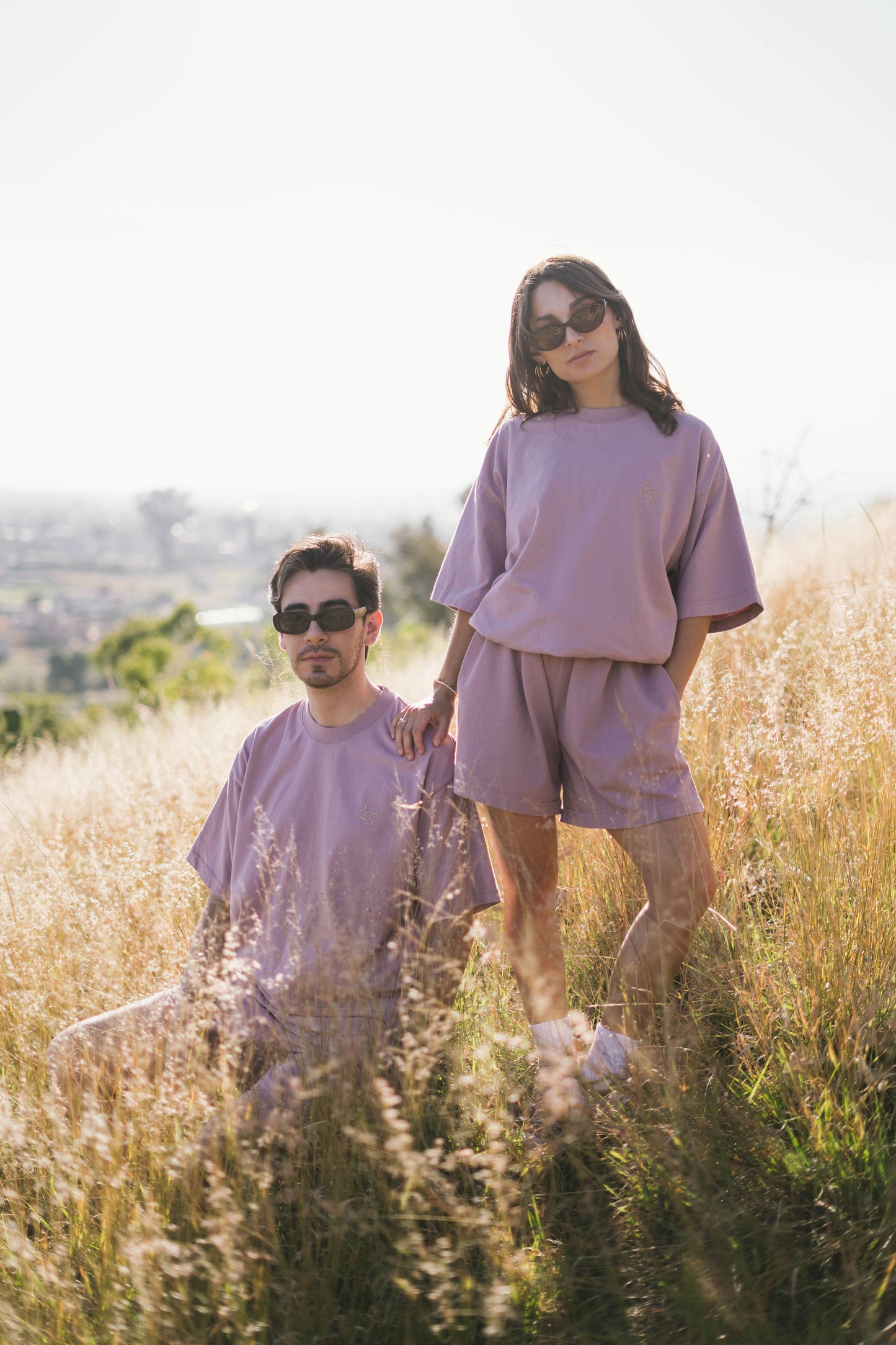 Short aura dusty rose