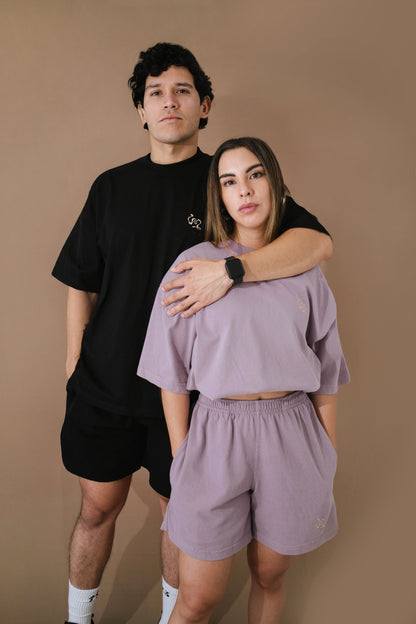 Short aura dusty rose